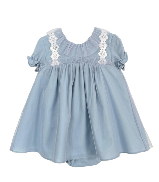 GIRL TULLE WITH SLEEVE SHORT DRESS SET SKYE