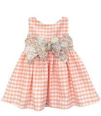 GIRL PLAID AND LIBERTY BOW BELT BARBADOS