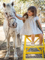 GIRLS LOVE FLOWERS DRESS WITH BLOOMER 2P GEISHA