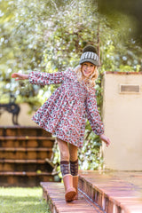VESTIDO DE OTOÑO DE NIÑA CRETONA