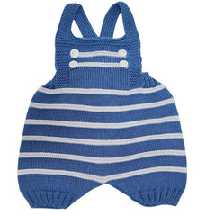 BABYS STRIPES WITH BUTTONS KNIT ROMPER
