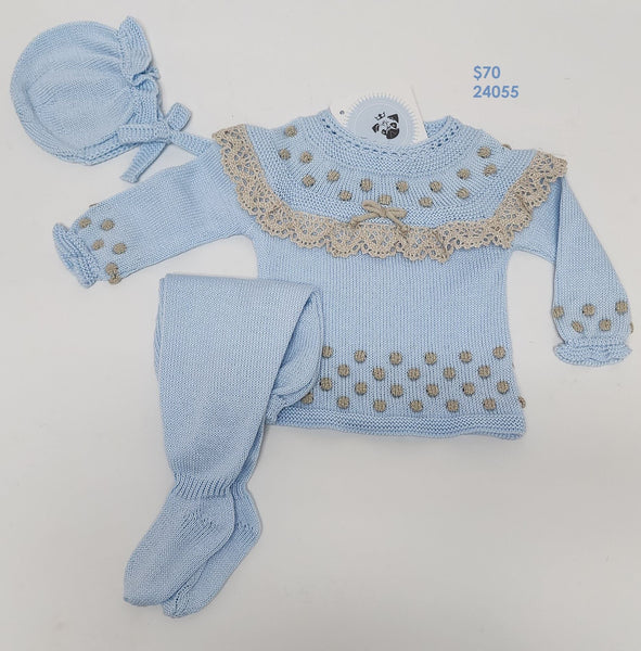 NEWBORN BODOQUES LACE 3P SET