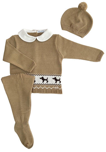 NEWBORN DOGS AND COLLAR 3P SET