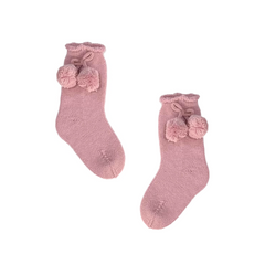 BABY SOCKS WITH POMPOMS