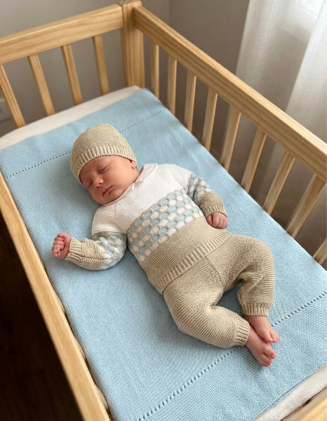 NEWBORN COLORS EMBROIDERED TRIM 3P SET