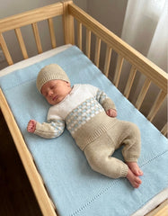 NEWBORN COLORS EMBROIDERED TRIM 3P SET