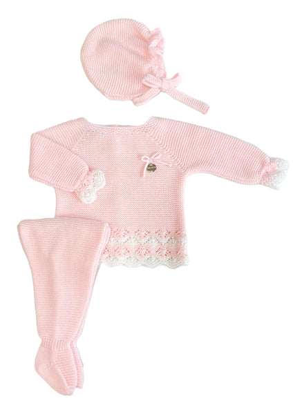 NEWBORN WHITE WAVES 3P SET