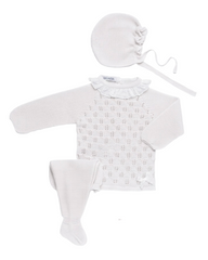 NEWBORN OPENWORK PLUMETI COLLAR 3P SET