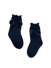 BABY SOCKS WITH POMPOMS
