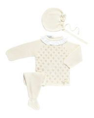 NEWBORN OPENWORK PLUMETI COLLAR 3P SET