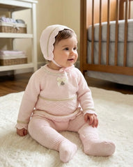 NEWBORN DIAMOND PATTERNS LACE COLLAR 3P SET
