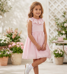 GIRLS STRIPED WITH DOUBLE COLLAR VERONA