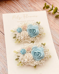 MINI FLOWER HEADDRESSES WITH CLIPS PF 1UNIT