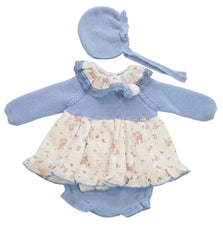 GIRLS FOREST ANIMALS KNIT DRESS 3P SET