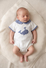 BABY WHALE ROMPER