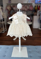 BABY EMBROIDERY LACE SHORT DRESS WITH BLOOMER
