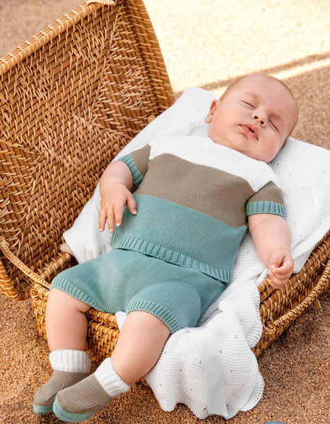 BABY THREE COLOURS SHORT WITH BOOT 3P SET