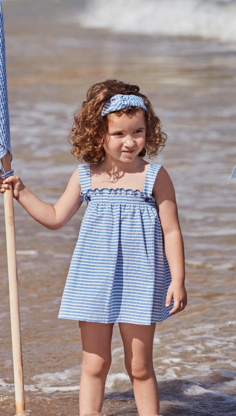 CONJUNTO DE BLUSA DE RAYAS PARA NIÑA