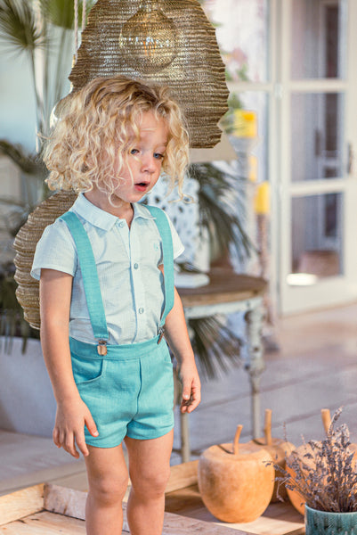 BOYS  SHORT PANTS WITH SUSPENDER CLASSIC SET TAURO