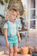 BOYS  SHORT PANTS WITH SUSPENDER CLASSIC SET TAURO