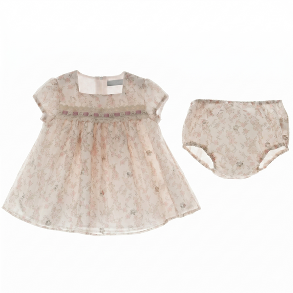 GIRLS LOVE FLOWERS DRESS WITH BLOOMER 2P GEISHA