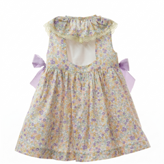 GIRLS LAVENDER FLOWERS AND BOWS DRESS SAMURAI