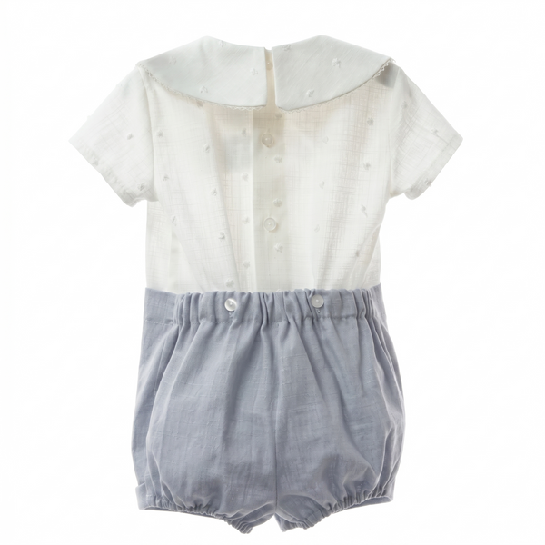 BOYS PLUMETI SHIRT WITH BUTTONS AND SHORT 2P CHOWA