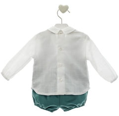 BOYS VELVET VEST AND SHORT SET AVA