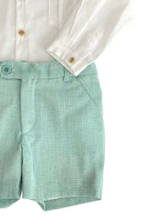 BOYS SHIRT WITH POCKETS AND SHORT SET ZODIACO