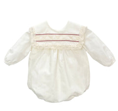 BABY LACE VELVET COLLAR ROMPER AUDREY
