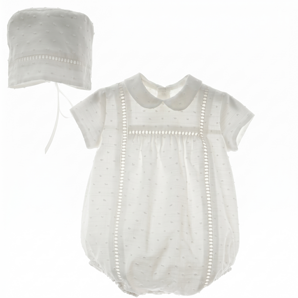 BABY ROMPER WITH BONNET 2P IKI