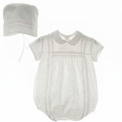 BABY ROMPER WITH BONNET 2P IKI