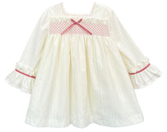 GIRLS DRESS VELVET BOW AND DETAILS MANILA