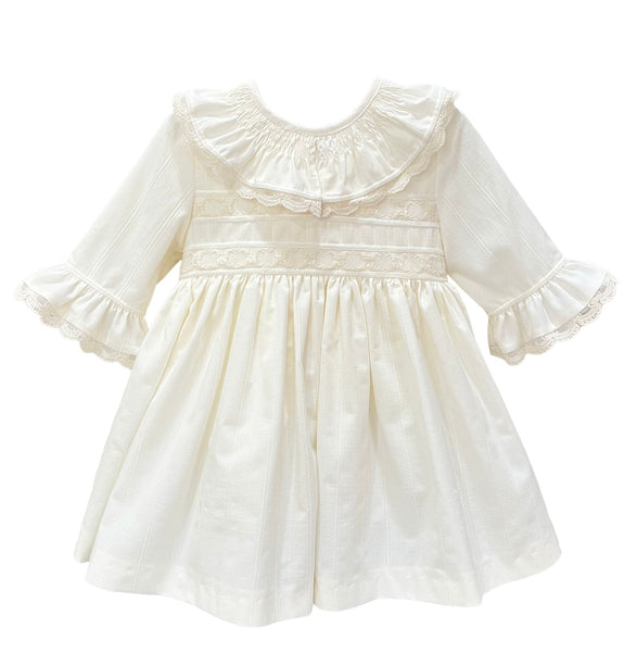 GIRL DRESS WITH VELVET BIG BOW AUDREY