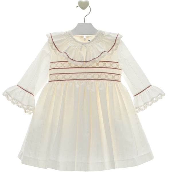 GIRL DRESS WITH VELVET BIG BOW AUDREY