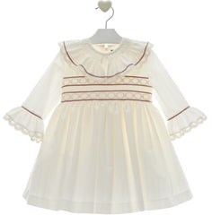 GIRL DRESS WITH VELVET BIG BOW AUDREY