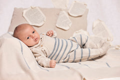 BABY STRIPES OVERALL WITH SWEATER 2P