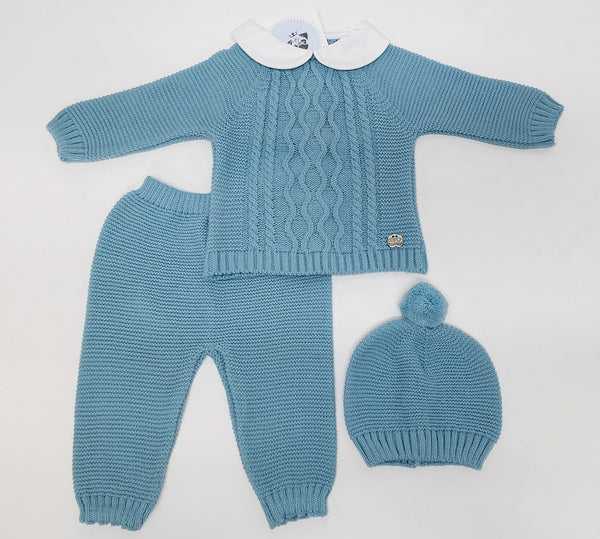 NEWBORN KNIT THROUSERS 3P SET