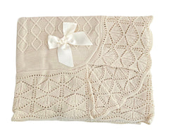 BABY DIAMOND PATTERN AND WAVED BLANKET