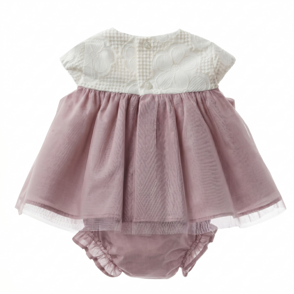 GIRLS TULLE DRESS WITH BLOOMER 2P CHOWA