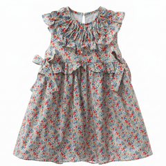 GIRLS LIBERTY RUFFLE COLLAR DRESS SUELTAS