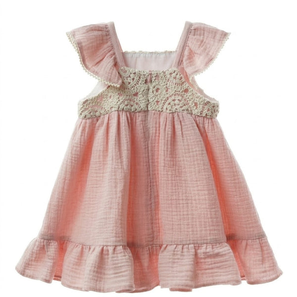 GIRLS CROCHET KNIT GAUZE DECORACION