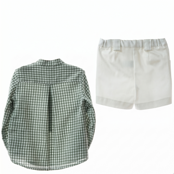 BOYS VICHY SHIRT AND SHORT 2P ANFORA