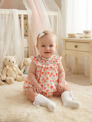 GIRLS CANDY FLOWERS SHORT DRESS AND BLOOMER 2P LIVORNO