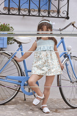 GIRLS FLORAL PRINT BLOUSE SET