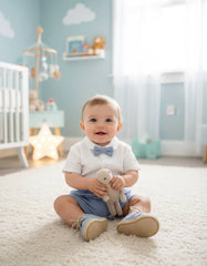 CONJUNTO DE CAMISA Y PAJARITA BEBÉ NIÑO LA CALETA