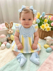 BABY SHORT STRIPED DRESS WITH KNICKER 2P SET