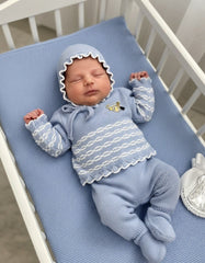 NEWBORN WHITE CHAINS DETAILS 3P SET