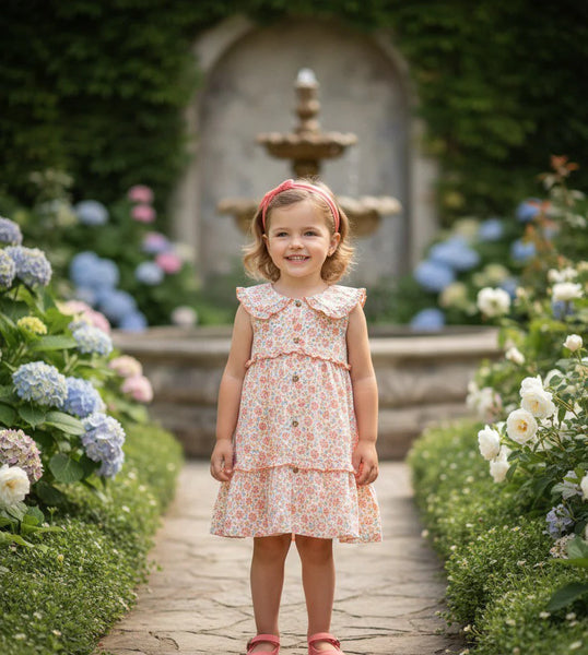 GIRLS BOUQUET OF MINI FLOWER DRESS