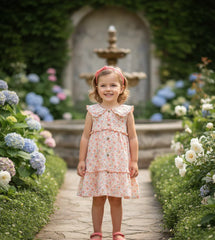 GIRLS BOUQUET OF MINI FLOWER DRESS
